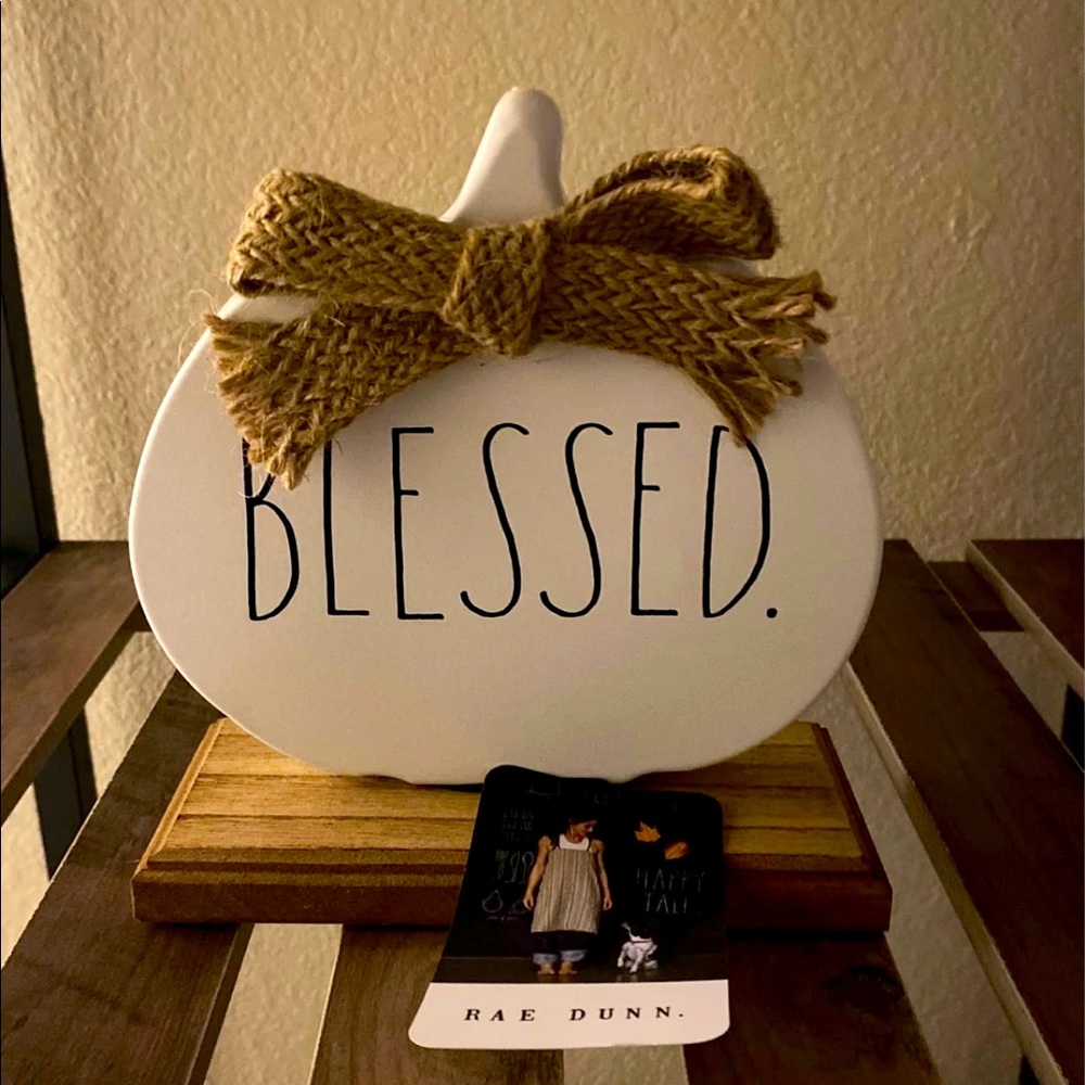 NWT Rae Dunn Blessed Pumpkin